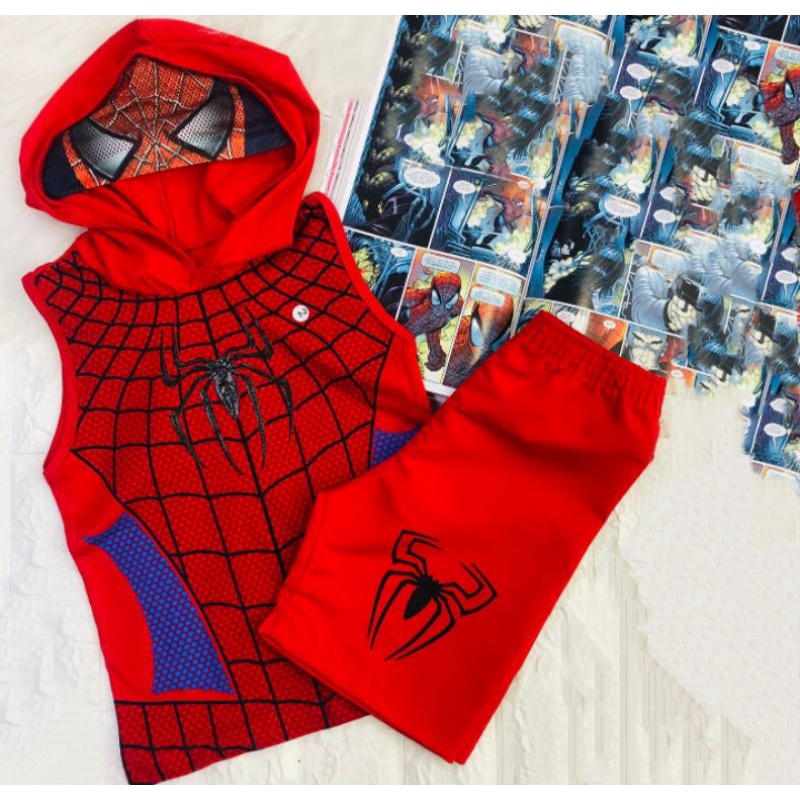 Conjunto infantil sale do homem aranha