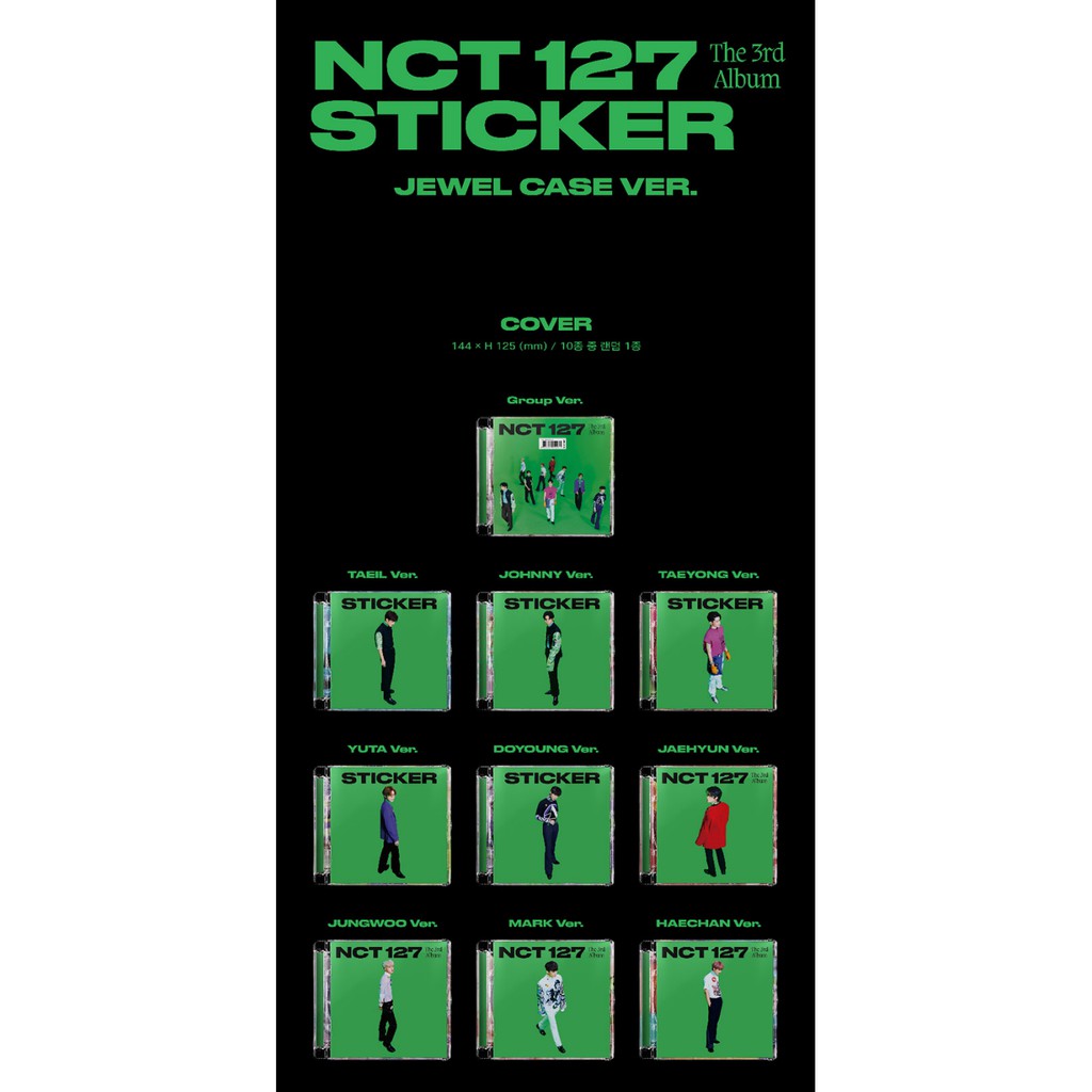 NCT 127 - STICKER (Jewel Case ver.) | Shopee Brasil