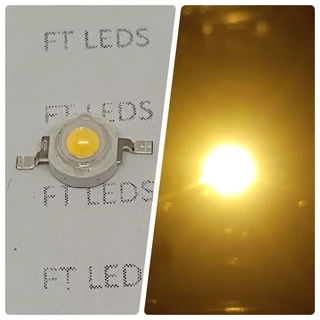 5 x Leds chip 3w BRANCO QUENTE 3500k chipkit
