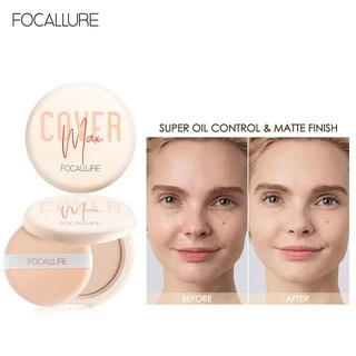 Focallure Perfect Cover Oil Control Matte Dry Wet Dual-Use Contain Vitamin C Powder Compact