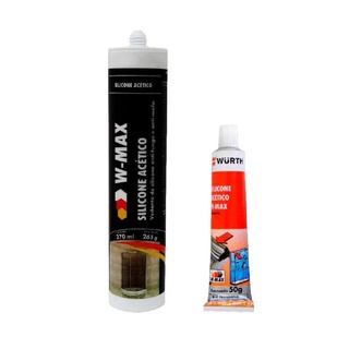 Silicone Acetico W-Max Branco 265g Embalagem com 25 Unidade