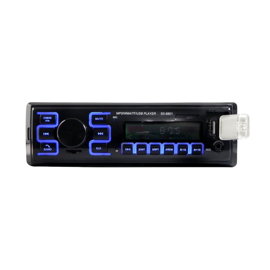 Autoradio 1 DIN Altaudia - Bluetooth 5.0, 4x45W, USB, AUX, FM, Écran LCD, Télécommande