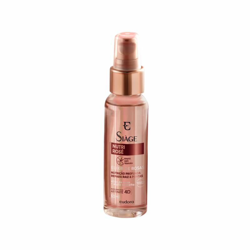 Eudora reparador de pontas Sérum Capilar Elixir de Rosas Siàge Nutri ...