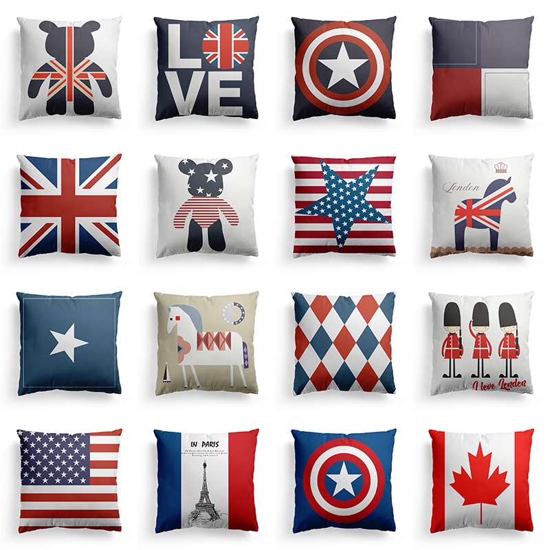 Capa De Almofada Decorativas Fronha Bandeira Para Móveis De Casa Decorativo