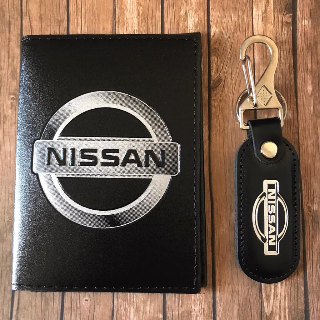 Kit Nissan Carteira Porta Documentos + Chaveiro