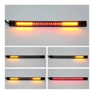 1 Led Moto Lanterna Freio Seta Integrado Custom Bobber Pisca REF:06Z8 RSI