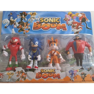 4 bonecos de papel do sonic 