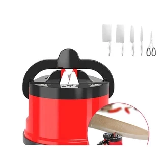 Afiador Amolador De Faca, Tesoura, Facão, Canivete Com Ventosa Para Fixar Em Superfície em Oferta na Shopee