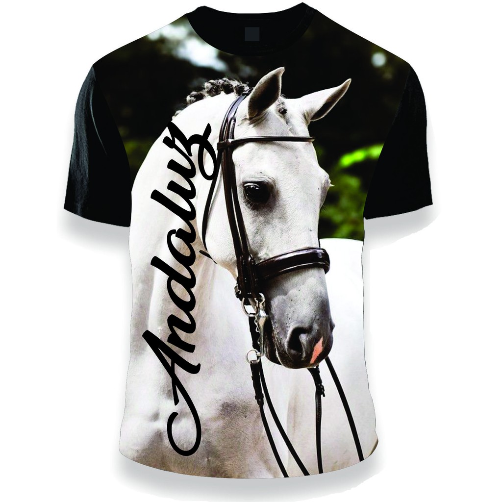 Camiseta Cavalo De Frente Hipismo Horse Camisa Blusa