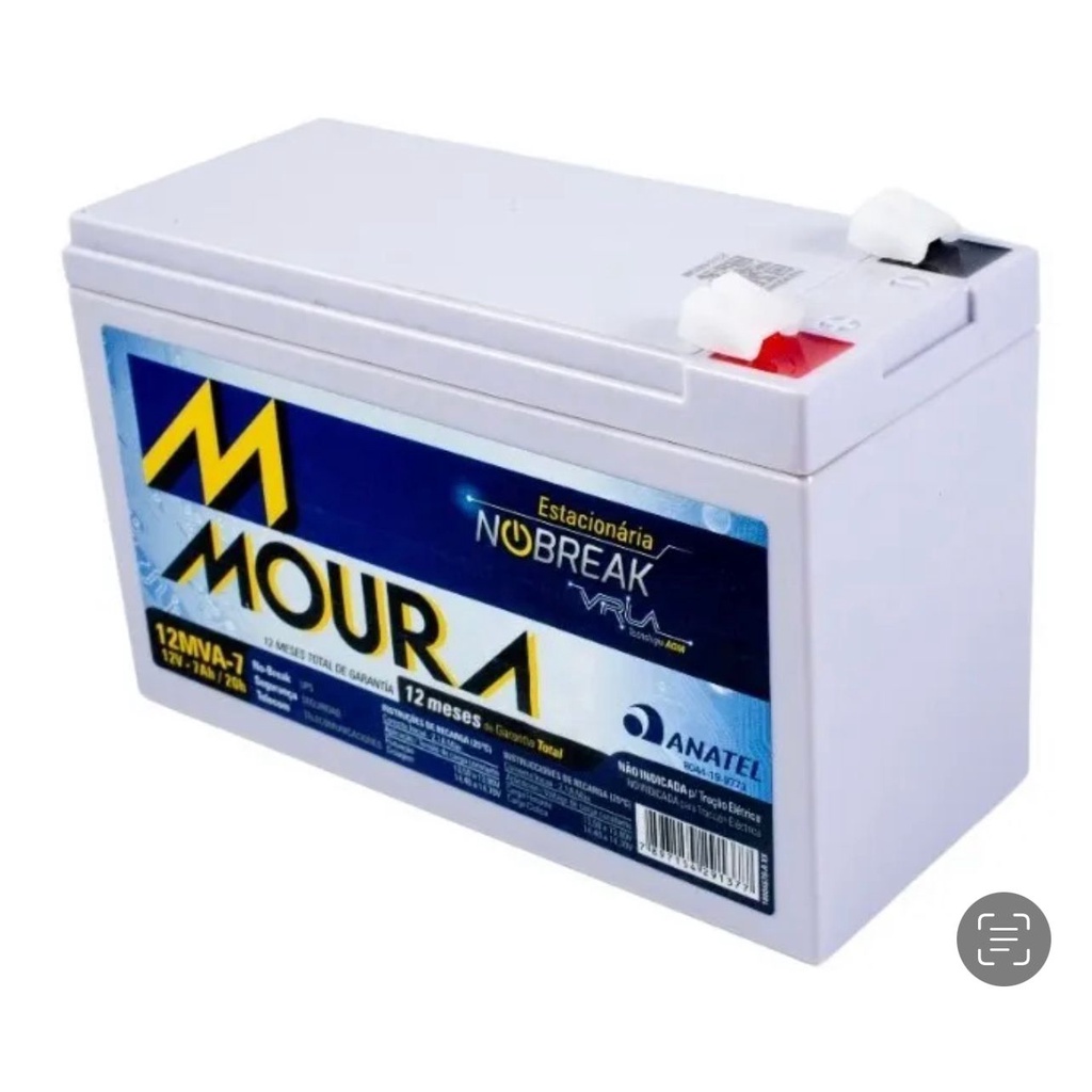 Bateria 12v 7ah Selada Central Alarme Nobreak Cerca Elétrica | Shopee ...