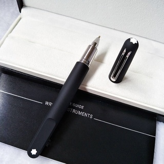Caneta De Rolo Luxuosa MB Mont M Série Grind arenaceous Cor Preta Com Guarnição Prateada/Cinza Para Presentes De Escritório Escolar