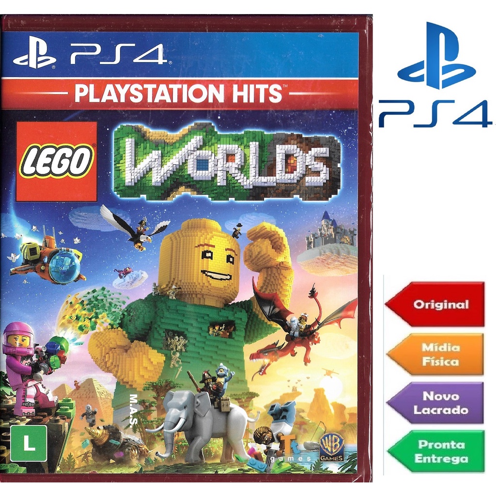 Jogo Lego Worlds (PS HITS) - PS4