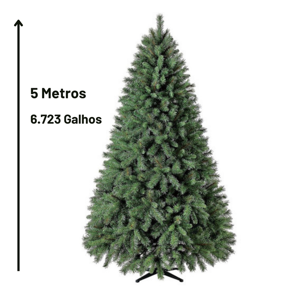 Arvore De Natal Grande 5 Metros 6723 Galhos