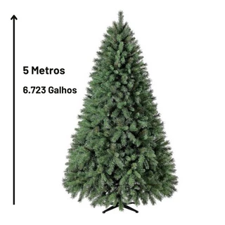 Arvore De Natal Grande 5 Metros 6723 Galhos