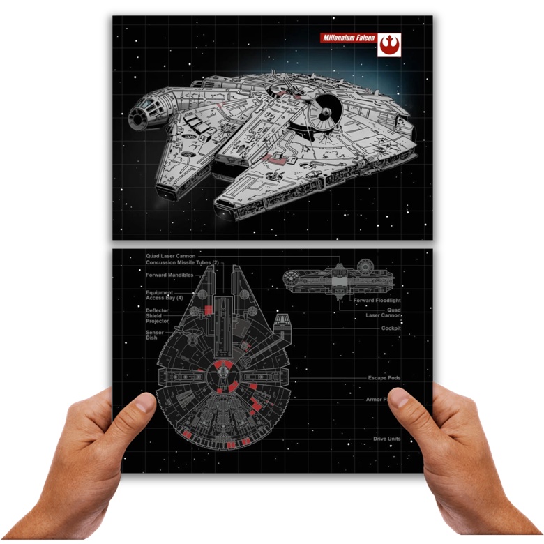 placa-decorativa-star-wars-millennium-falcon-specs-shopee-brasil