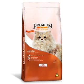 Ração Royal Canin Premium Cat Beleza da Pelagem para Gatos Adultos - 10,1Kg
