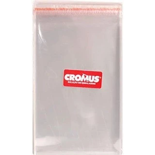 Saco Transparente com Adesivo 15x20cm - 100 unidades - Cromus Embalagens - Rizzo Distribuidora em Oferta na Shopee