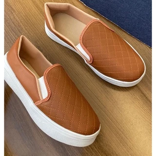 Tênis Slip On Feminino Calce Fácil Variações Quadradinho