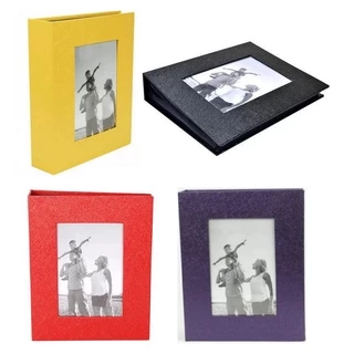 Álbum Fotográfico Para 200 Fotos 10x15 Com Janela Para Foto Na Capa Preto/ Vermelho/ Amarelo/ Roxo em Oferta na Shopee