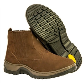 Bota Caterpillar CAT em couro legitimo para trabalho resistente