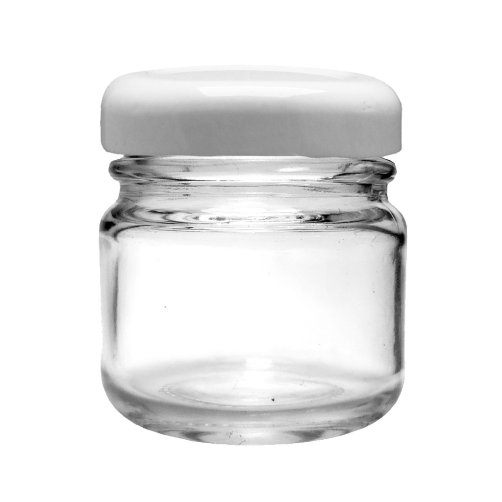 40 potes de Vidro mini geleia brigadeiro de 40 ml redondo geleinha ...