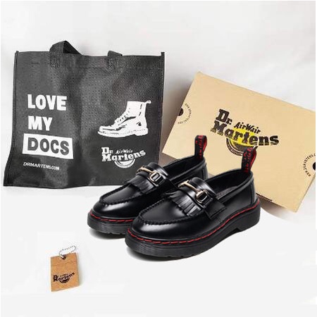 Dr.Martens Adrian Tassel Mocassins De Couro Genuíno Homens E