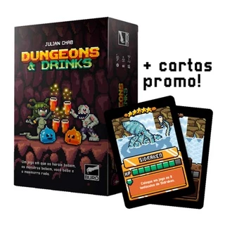 Dungeons & Drinks + Cartas Promos - Jogo de Cartas