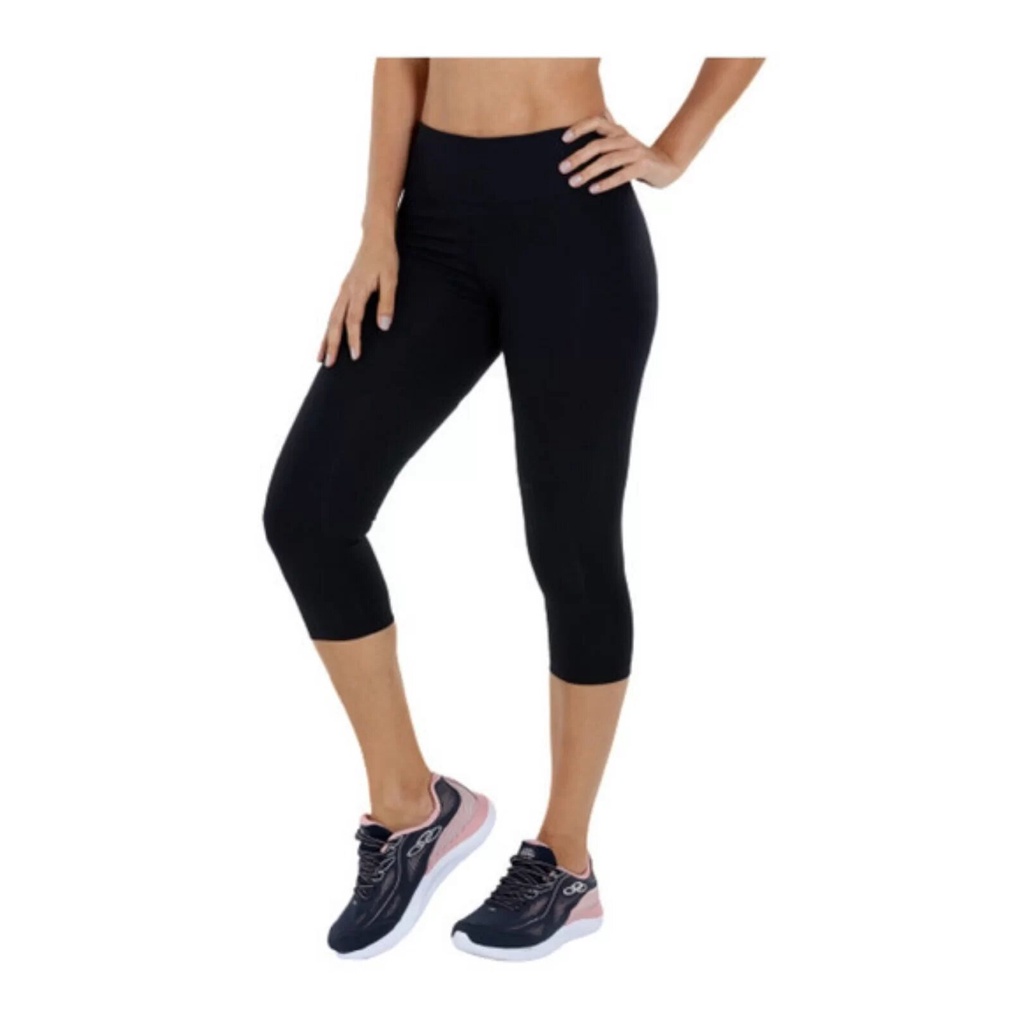 Bermuda Ciclista Legging Feminina Varías Cores, Cintura Alta em