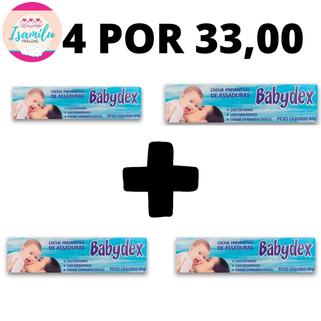 Creme Preventivo de Assaduras - Babydex | Shopee Brasil