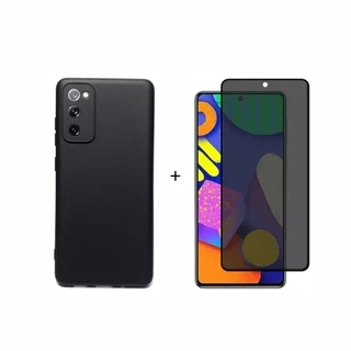 Capa Capinha Case Aveludada + Película 9D Privativa Samsung Galaxy S20 Fe
