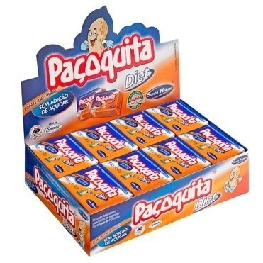 Kit 3 - Paçoquita Diet Quadrada 432g Santa Helena - Atacado