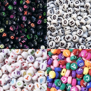 Kit Com 1200pçs Miçanga Infantil Letras Alfabeto Para Montagem De Bijuteria