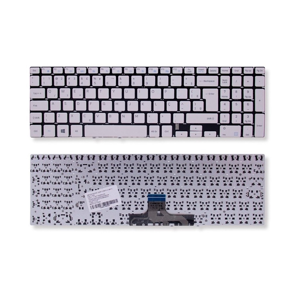 Teclado Samsung Essentials E20 Np350xbe-kdbbr Branco Abnt2