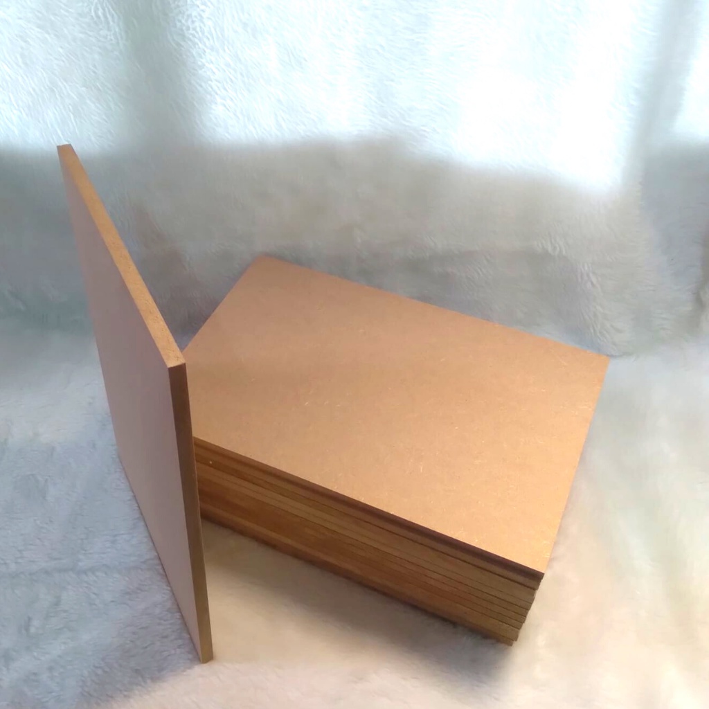 Kit com 4 Chapas / placas em MDF cru 9mm - Medidas 33 cm x 22 cm