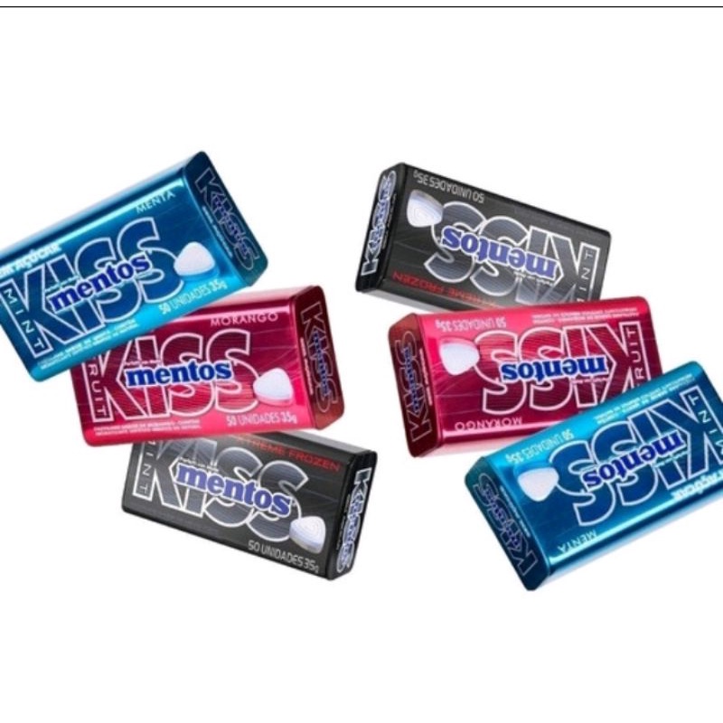 Bala Mentos Kiss Pastilhas 35g50 Balinhas Em Cada Latinha Shopee Brasil 7484