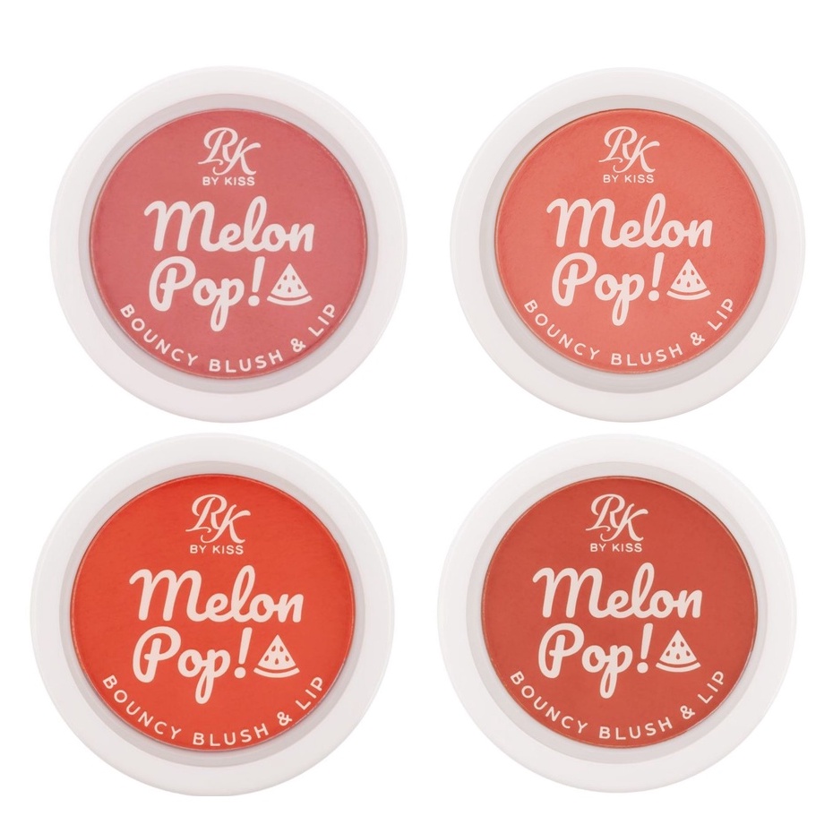 Blush Melon Pop Bouncy Blush e Lip RK by Kiss Rosy Pop, Coral Pop
