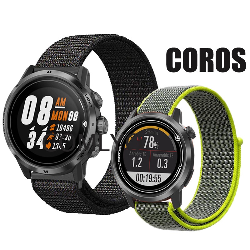 Coros Apex Mm Mm Pro Pace Correia Smart Watch Com Pulseira De N Ilon Flex Vel Shopee