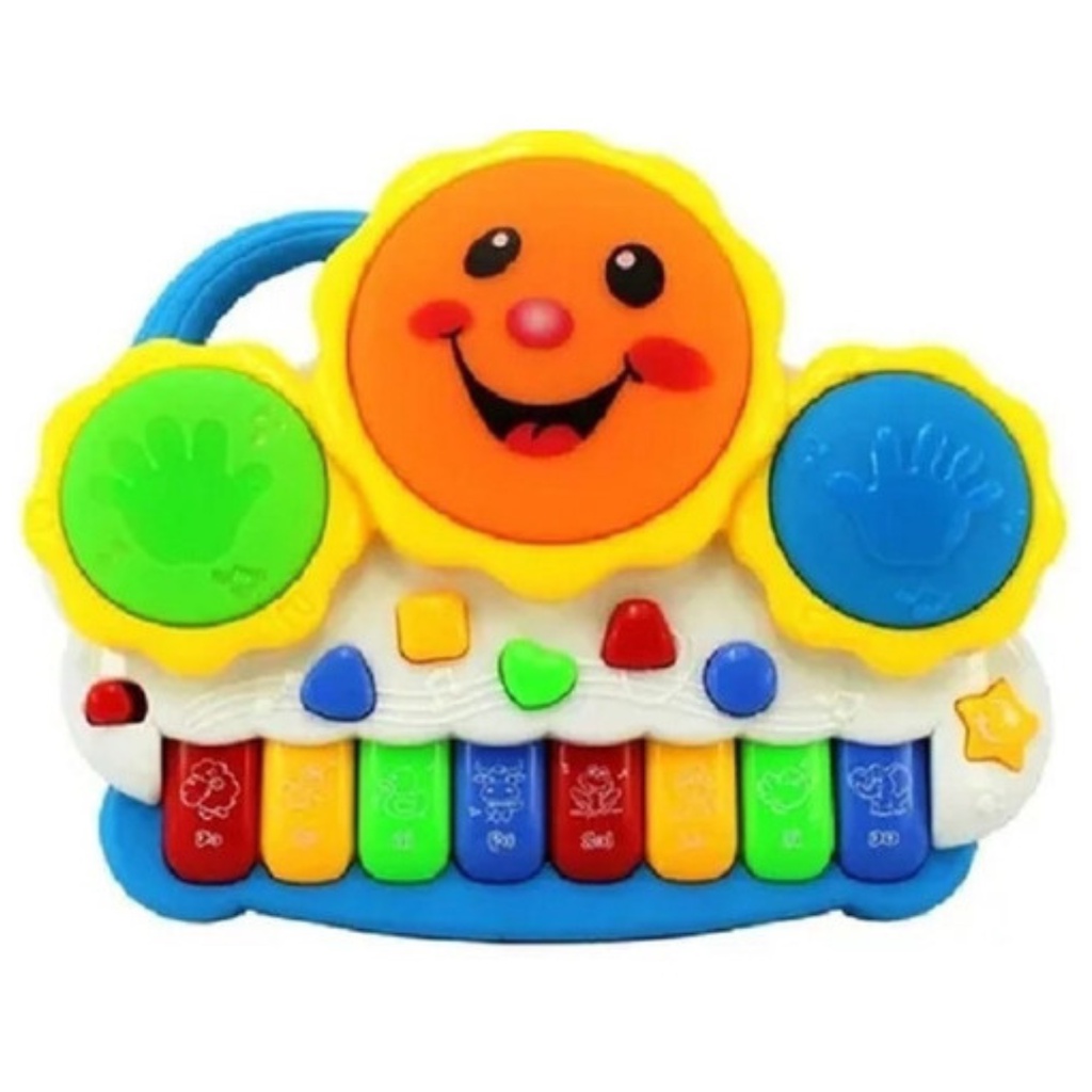 Teclado Piano Musical Bebê Brinquedo Infantil Som Girafa – Atalante