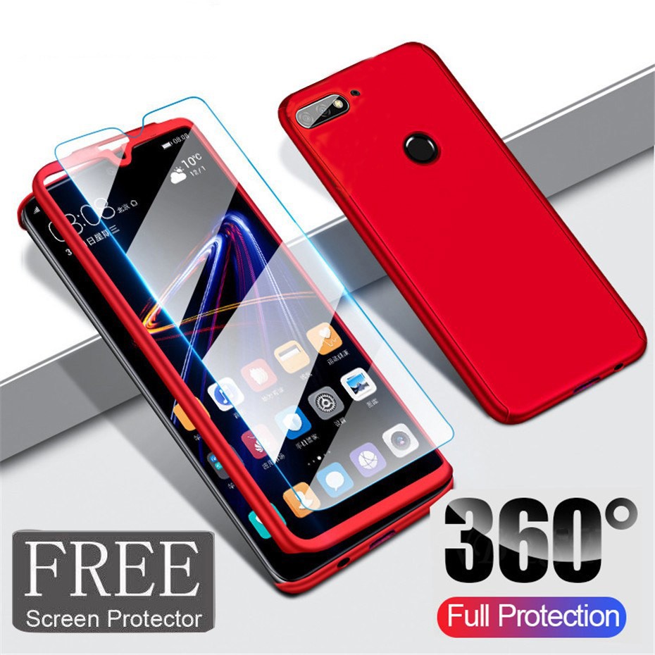 Xiaomi Mi A1 8 Lite 360 Graus De Proteção Total Frente E Verso Capa Dura De Corpo Inteiro Com Protetor De Tela