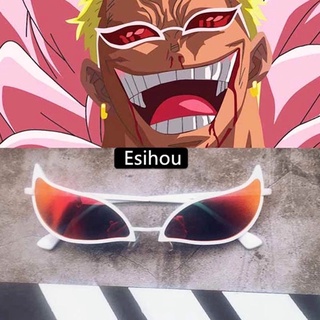 Anime One Piece Glasses Donquixote Doflamingo Eyewear Sunglasses