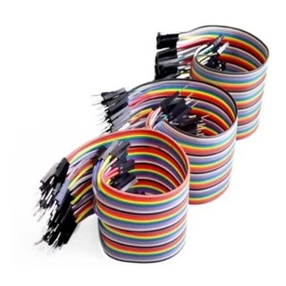 Kit Cabo Jumper Mxm + Mxf + Fxf 120 Unidades 30cm Arduino