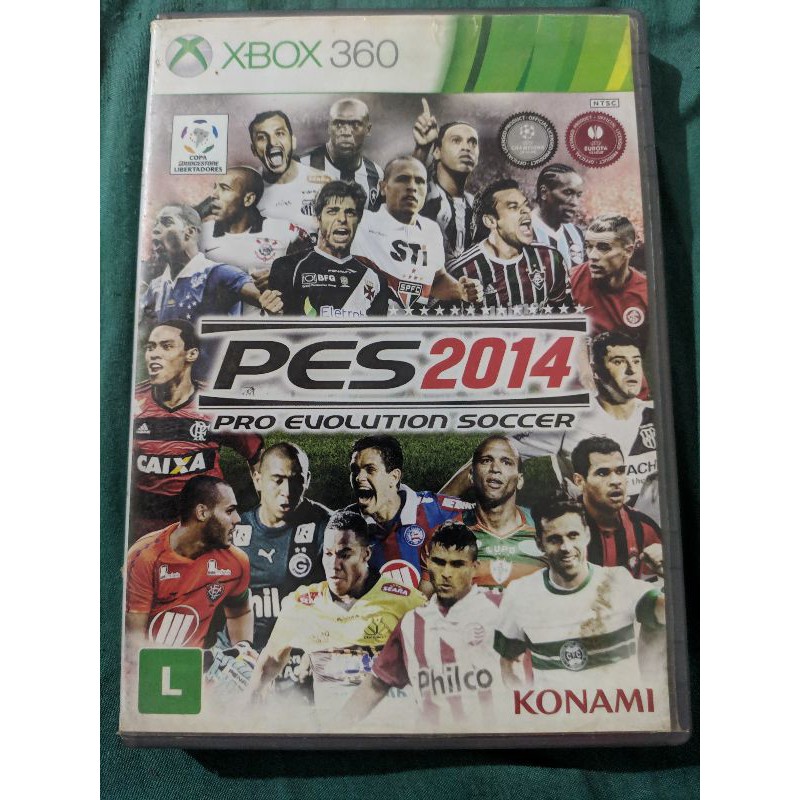 Pes 2014 Xbox 360 Jogo Original Futebol Pes 14 em midia fisica