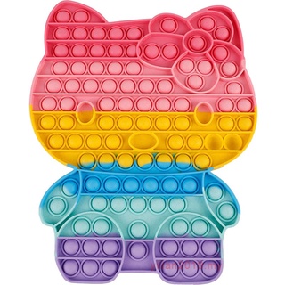 Pop-It Super Tamanho Grande Fidget Brinquedo Gigante Rainbow Silicone  Espremer Pops Para Crianças Adultos