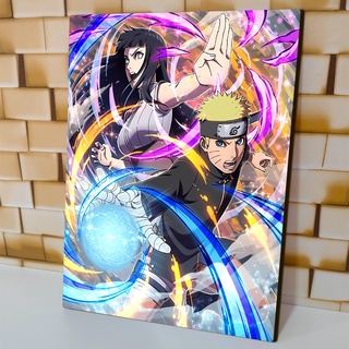 Quadro decorativo Desenho Naruto e Sasuke Anime Arte para sala