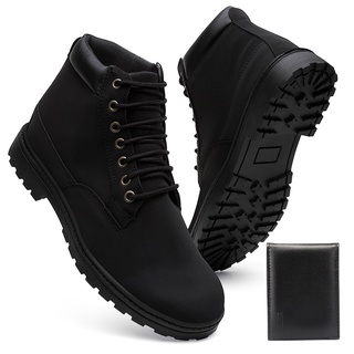 Bota masculina sale cano curto preta