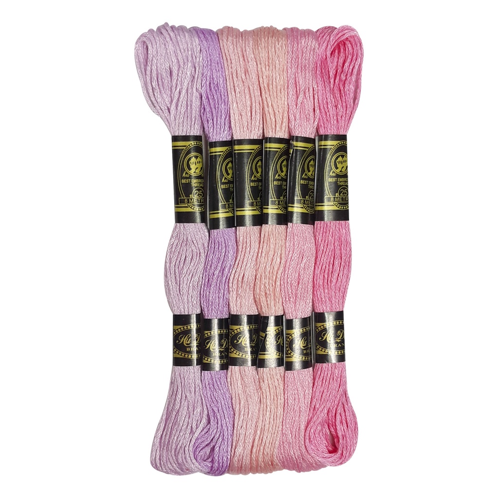 Linha Meada Degrade Ref. 609591 Rosa Pct C/06 - Kit | Shopee Brasil