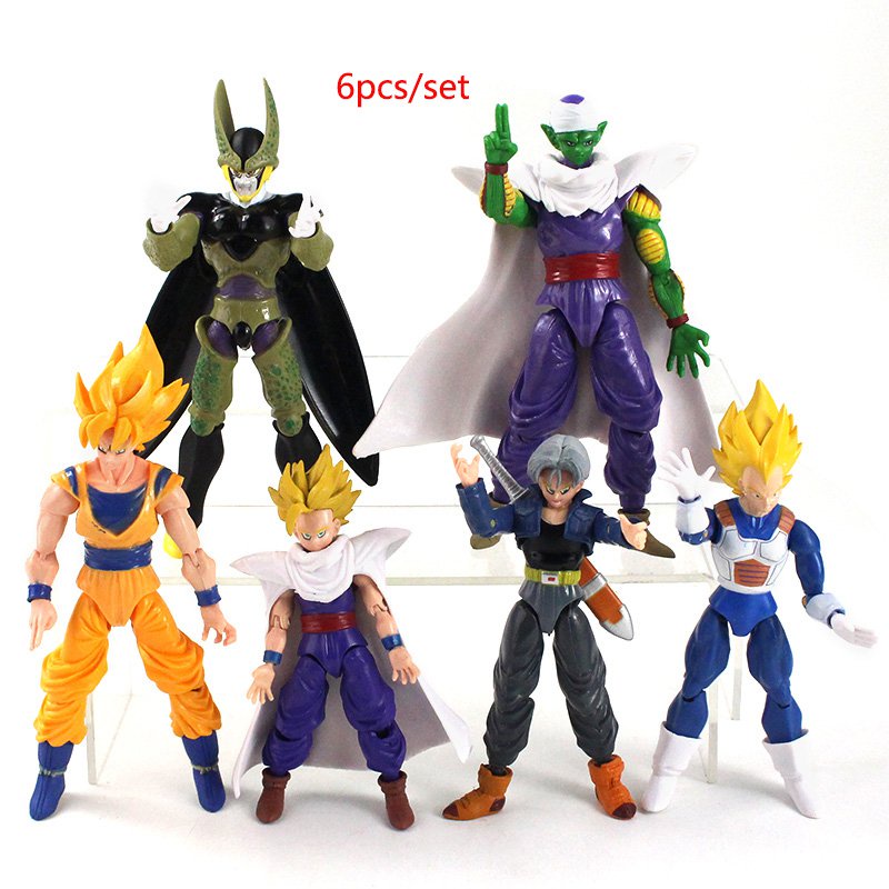 Kit Boneco Dragon Ball Z Action figure Goku, Bills, Majin Boo, Zamasu,  Shenlong e Esféras do Dragão