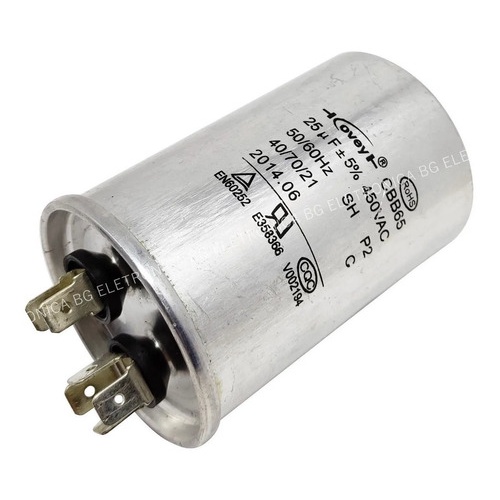 Capacitor Ar Condicionado 25uf 450vac 9000 Btus Shopee Brasil