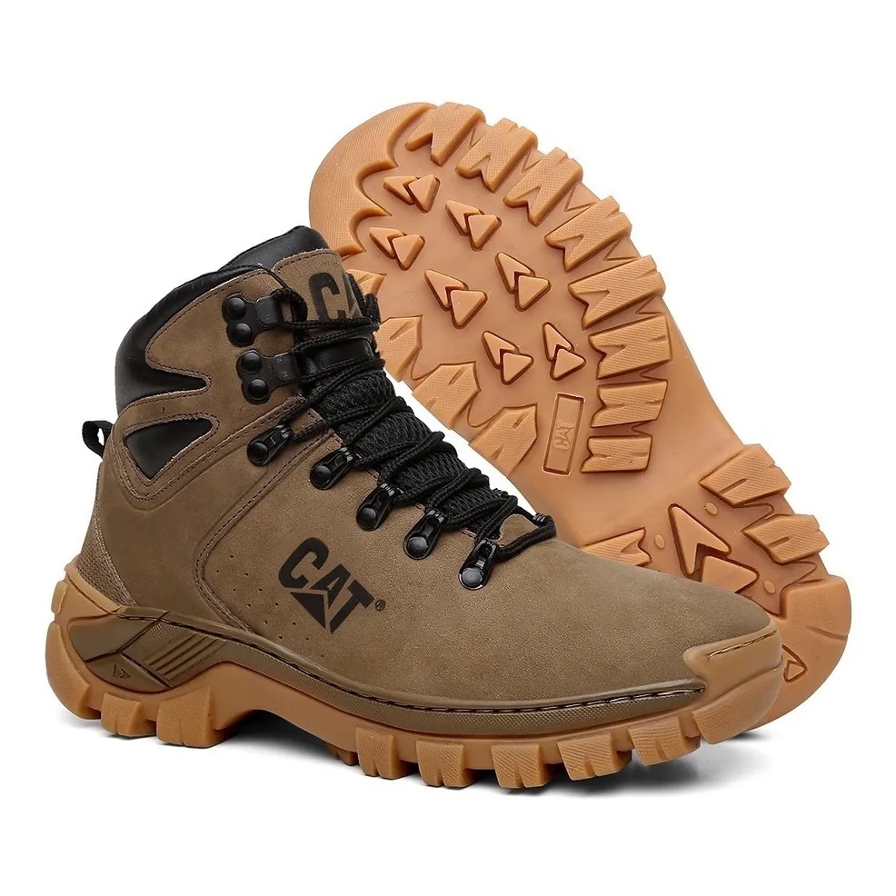 Bota Coturno Masculino Caterpillar Adventure em Couro Lançamento