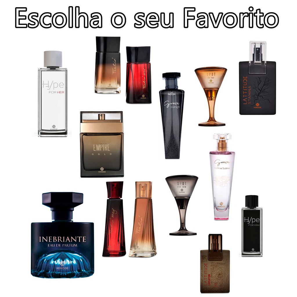 Perfumes Hinode Várias Fragrâncias Escolha a Sua Super Promoção